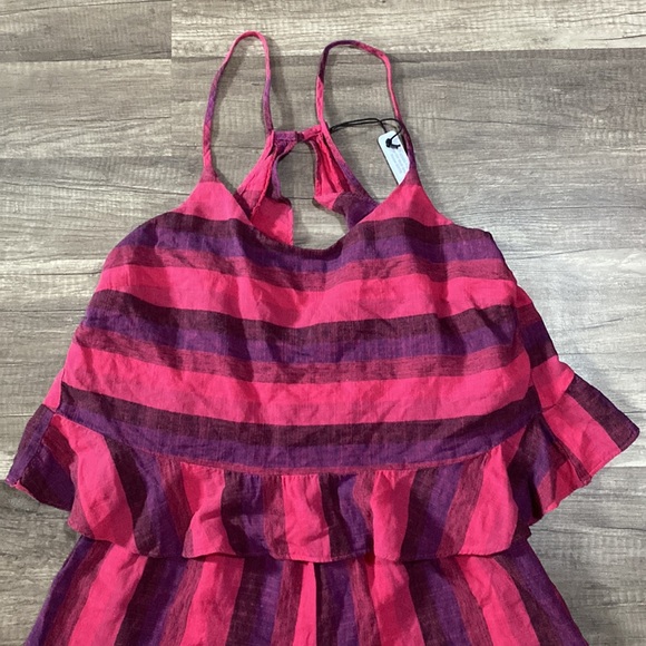 Self Contrast stripe Romper - Picture 2 of 8